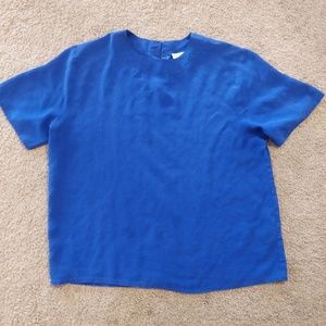 Silk short sleeve top